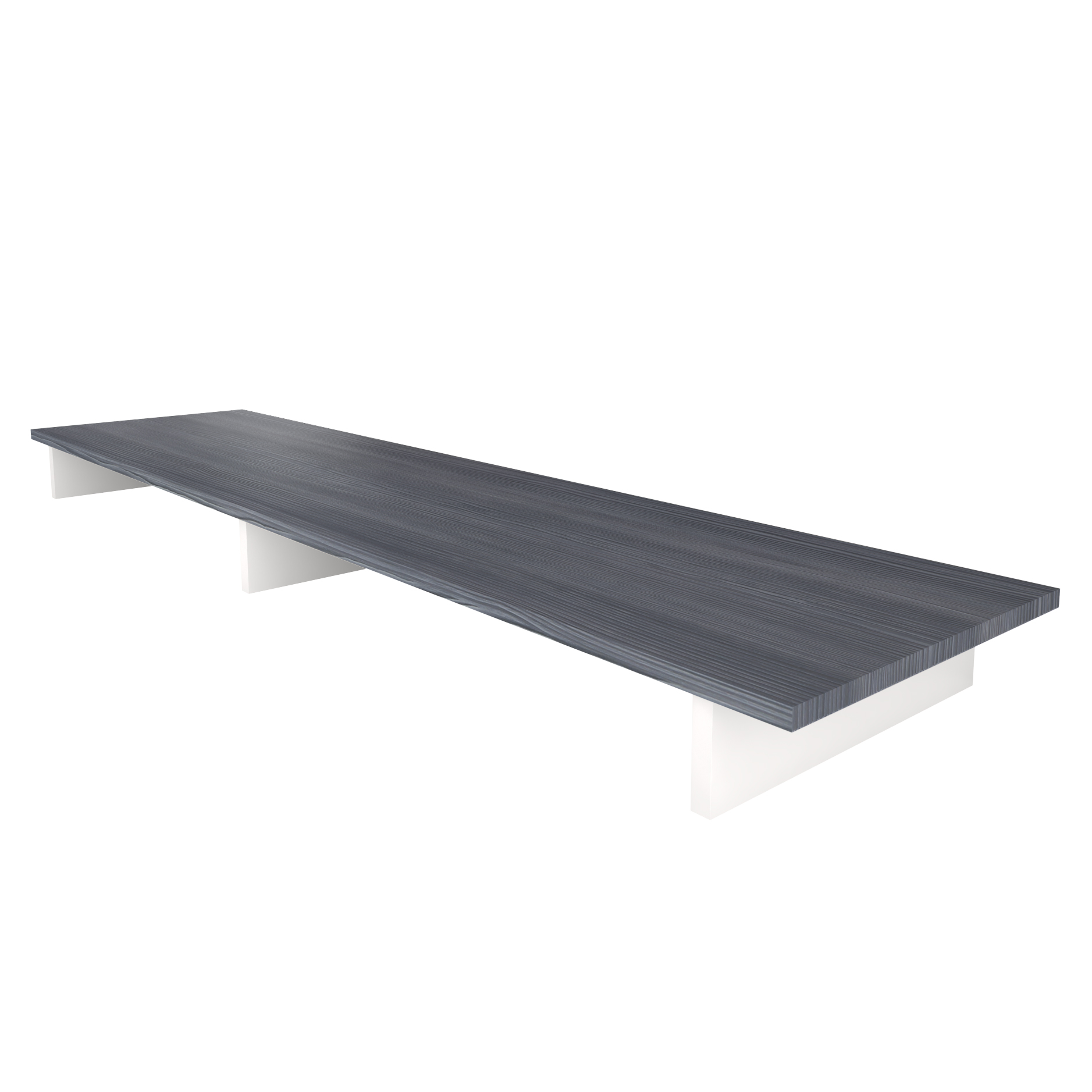 TV Aufsatz Game  zur Erhöhung  Weiß matt/Avola-Anthrazit (138,5 x 9,5 x 34,5 cm)