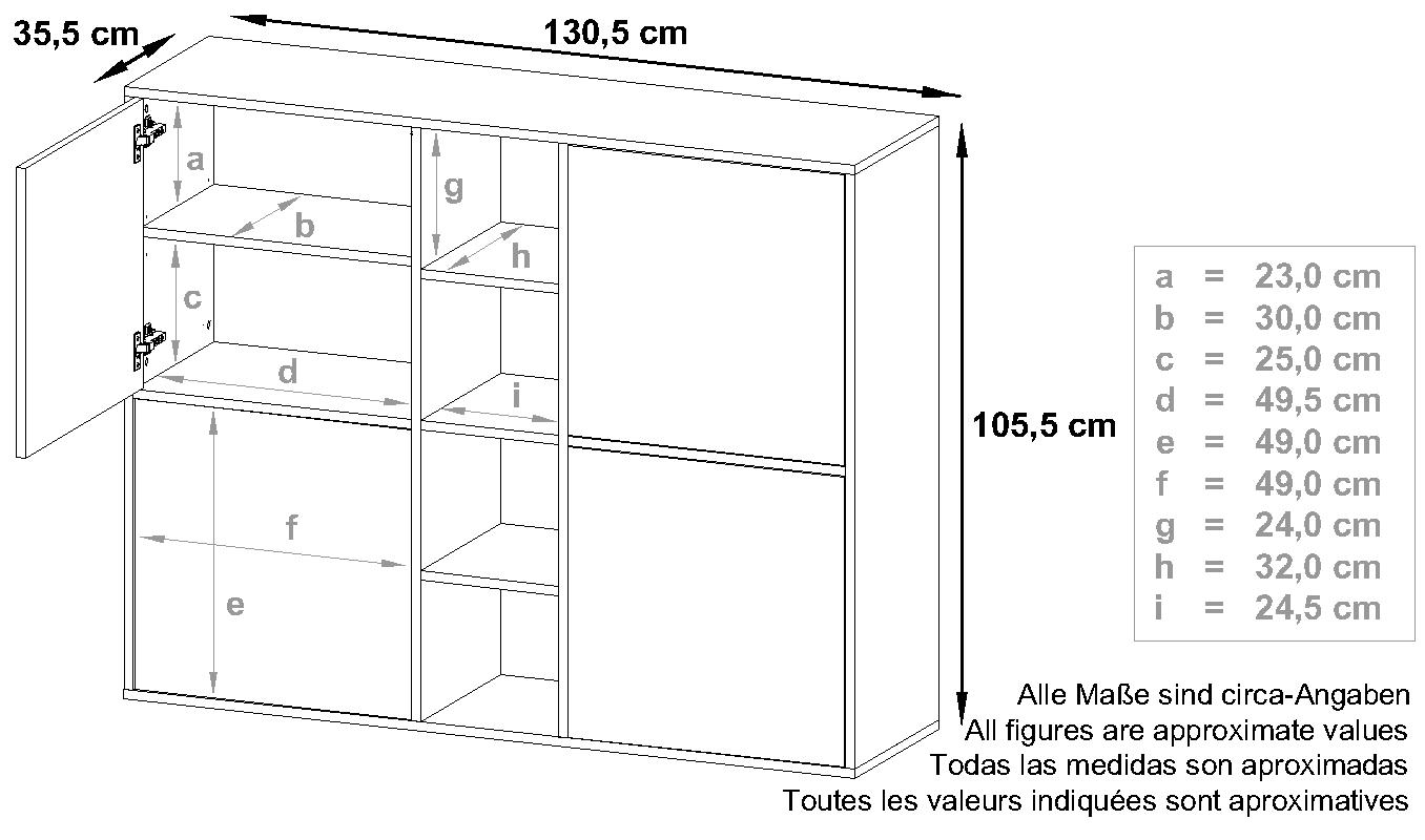 Highboard Cuba V3