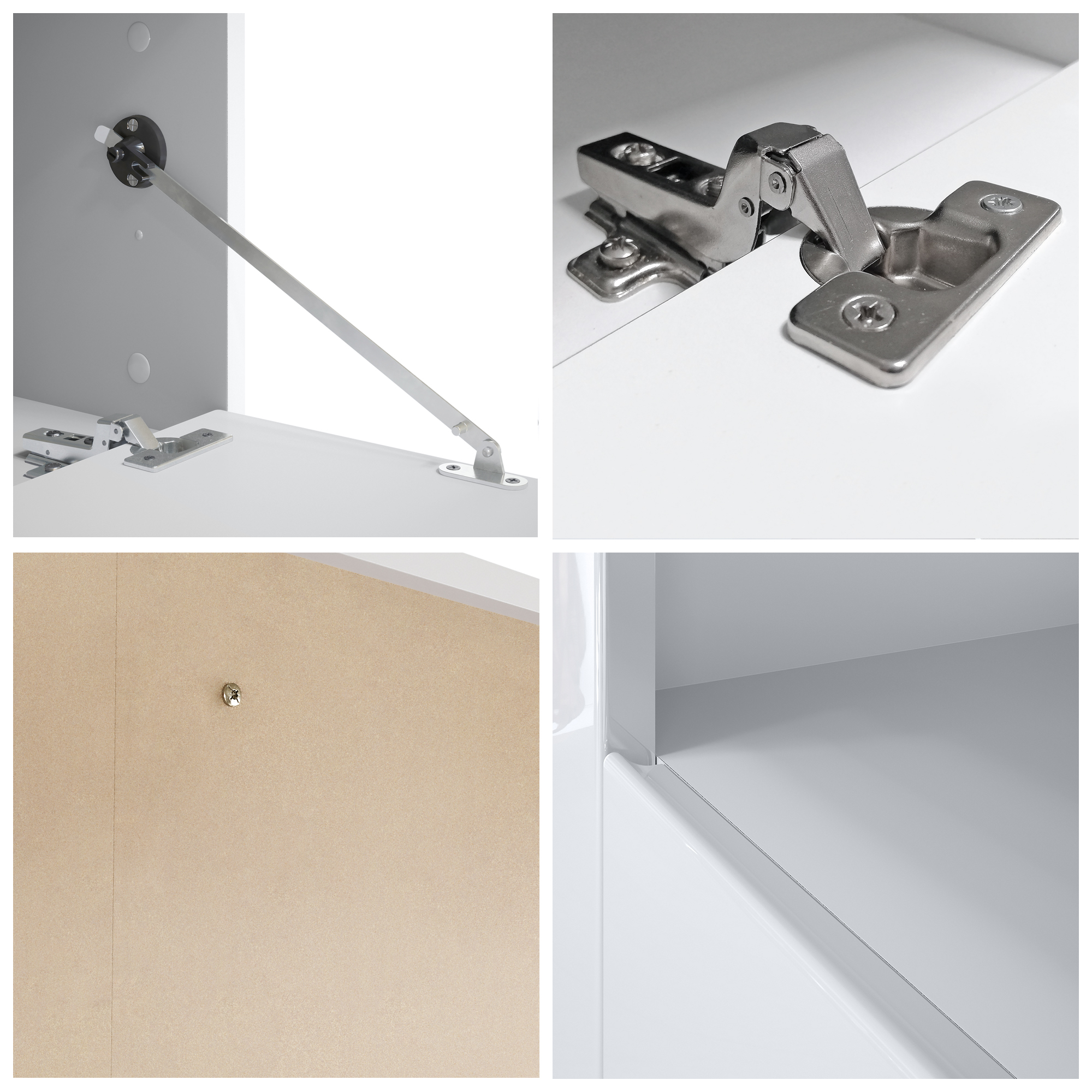 Wohnzimmer-Set Berlin bestehend aus 1 TV Board und 1 Couchtisch Schwarz matt/Beton Oxid Optik