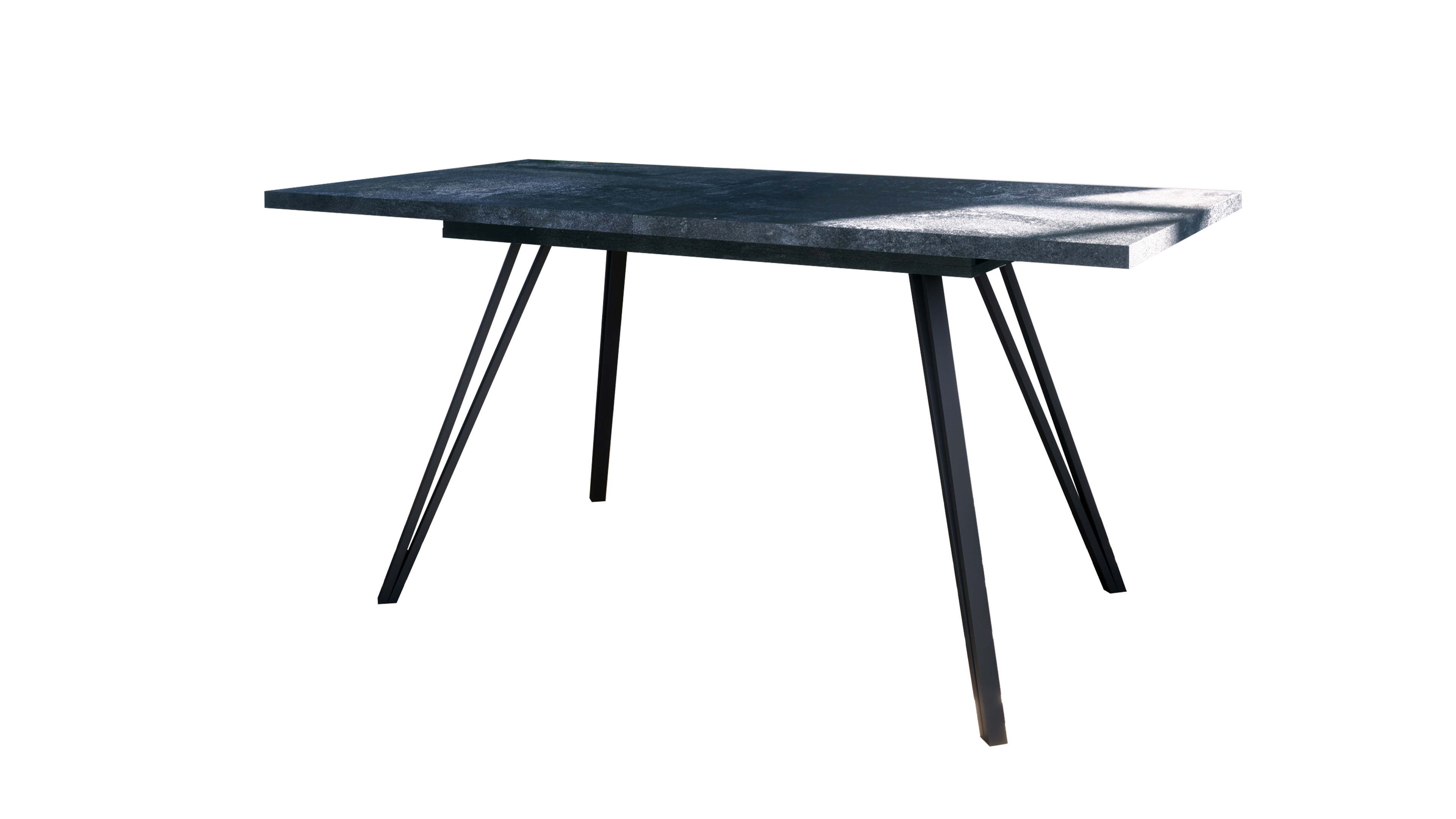 Esstisch Life    160 / 200 x 75 x 90 cm Holzkohle Optik
