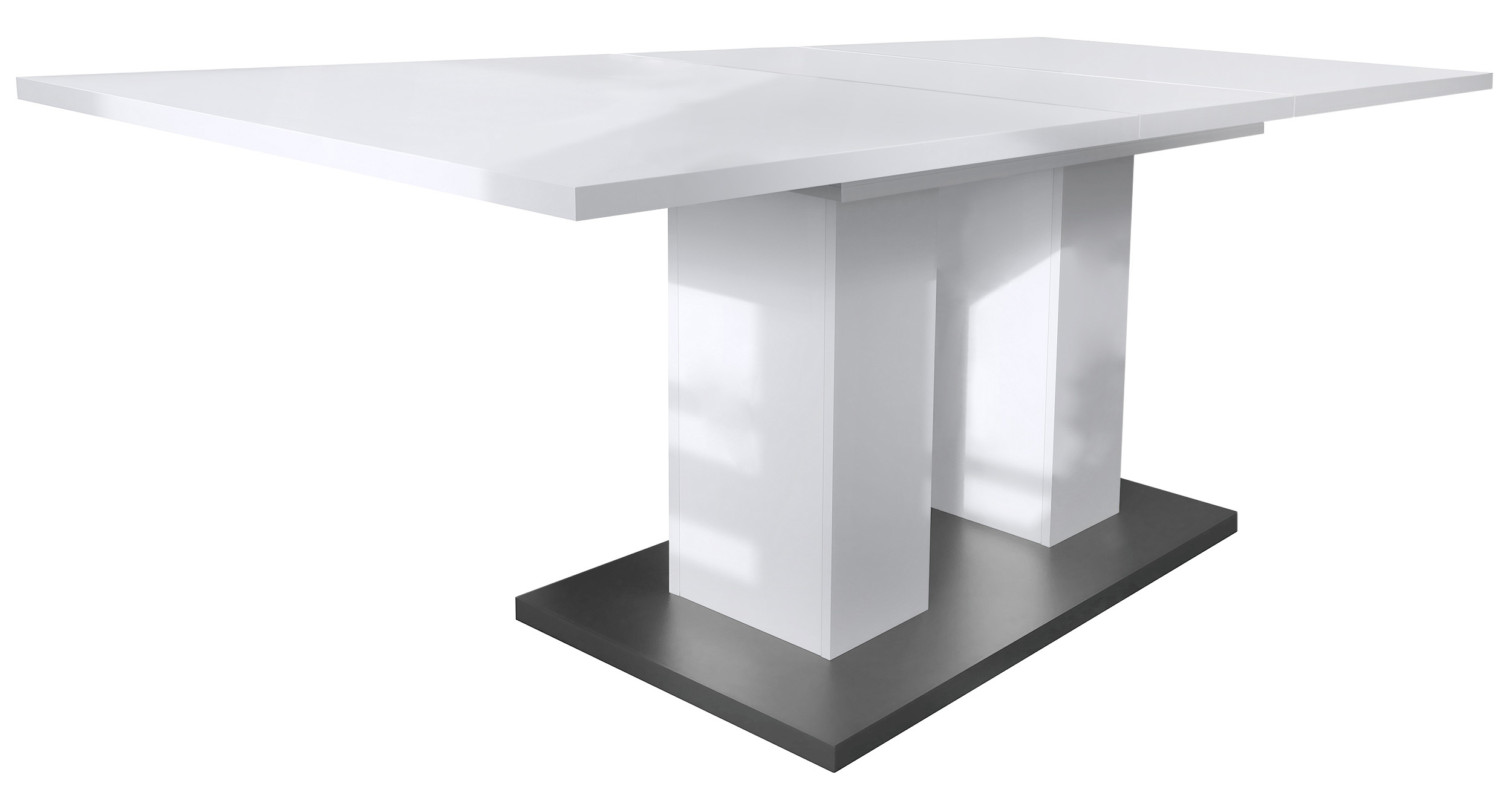 Esstisch Nadine    160 / 200 x 75 x 90 cm, Farbe Weiß Matt