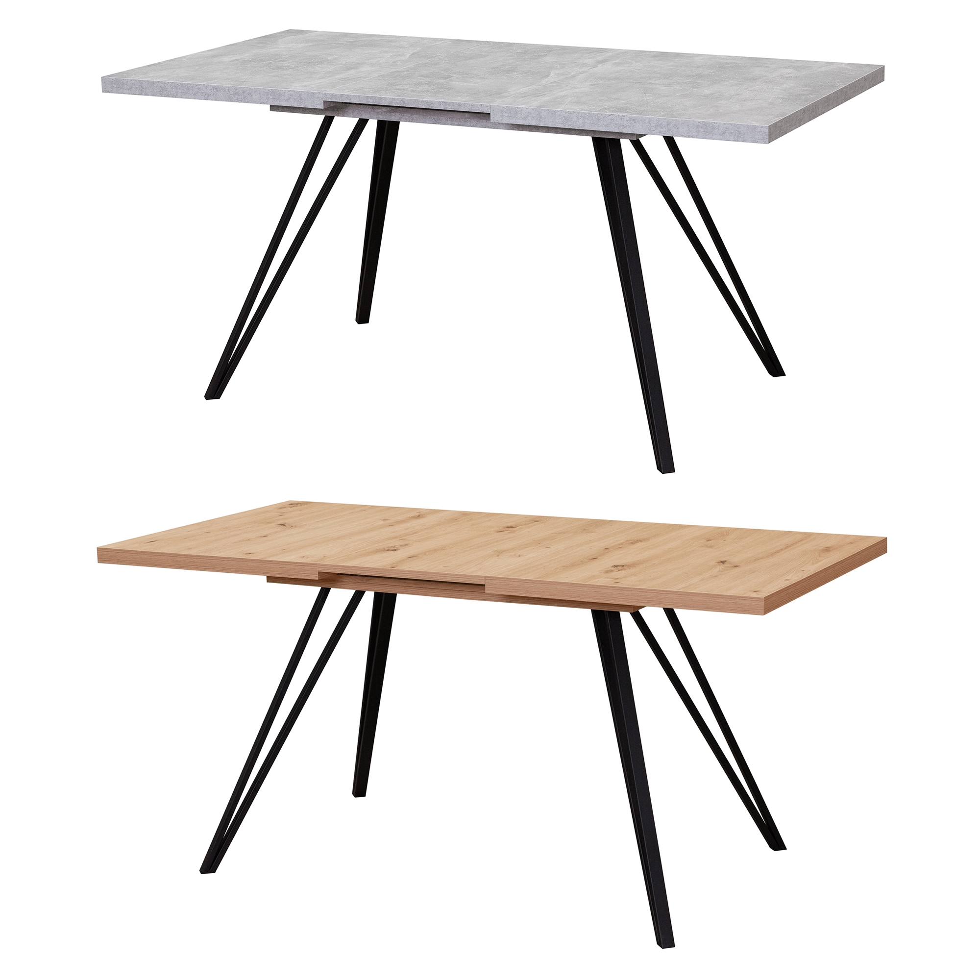 Esstisch Life    160 / 200 x 75 x 90 cm Beton Optik