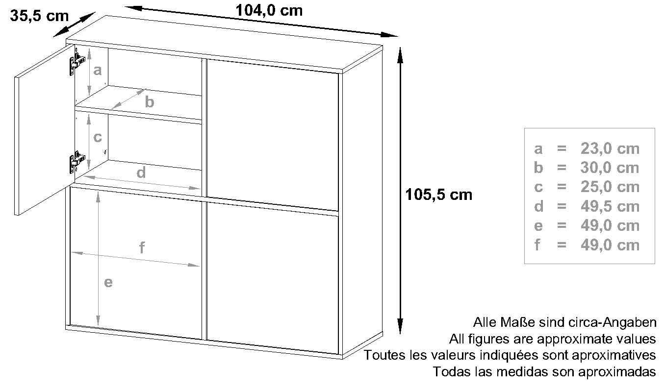 Highboard Cuba V2