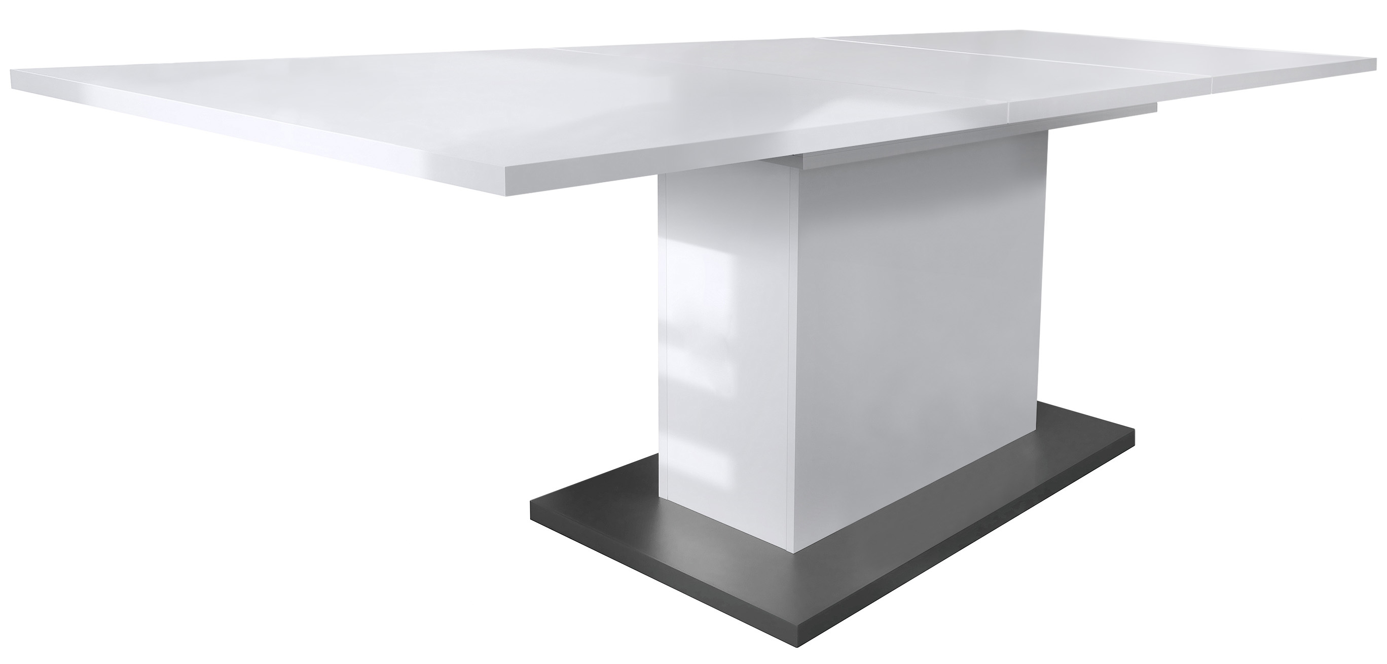Esstisch Stella    165 / 220 x 75 x 90 cm, Farbe Weiß Matt