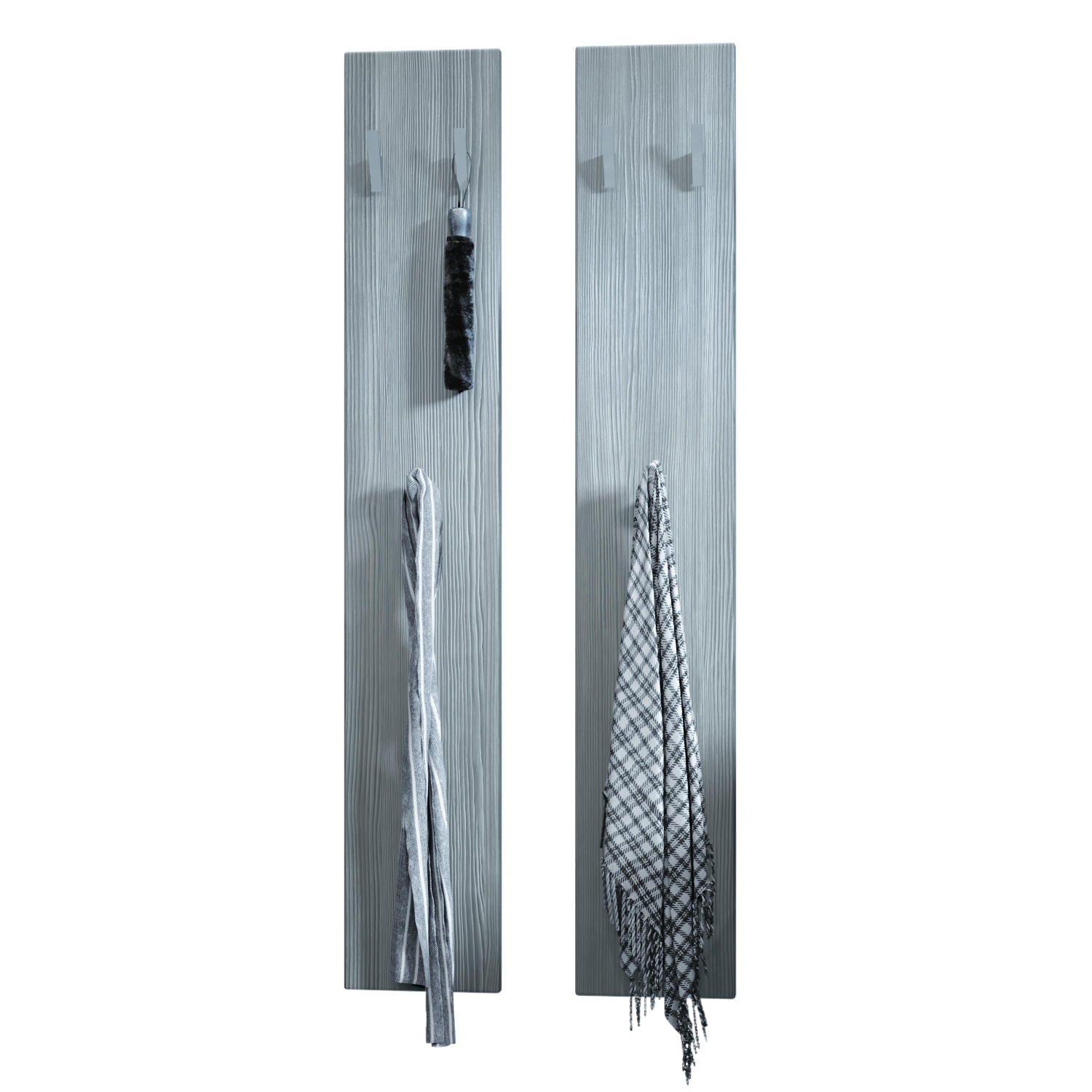 Wandpaneel 140 bestehend aus 2 Paneelen Avola-Anthrazit (je 24 x 140 x 2 cm)