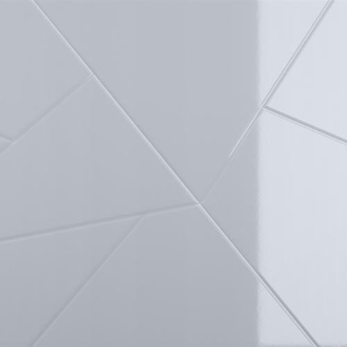 Fronten in Weiß Hochglanz Element mit 3D Struktur